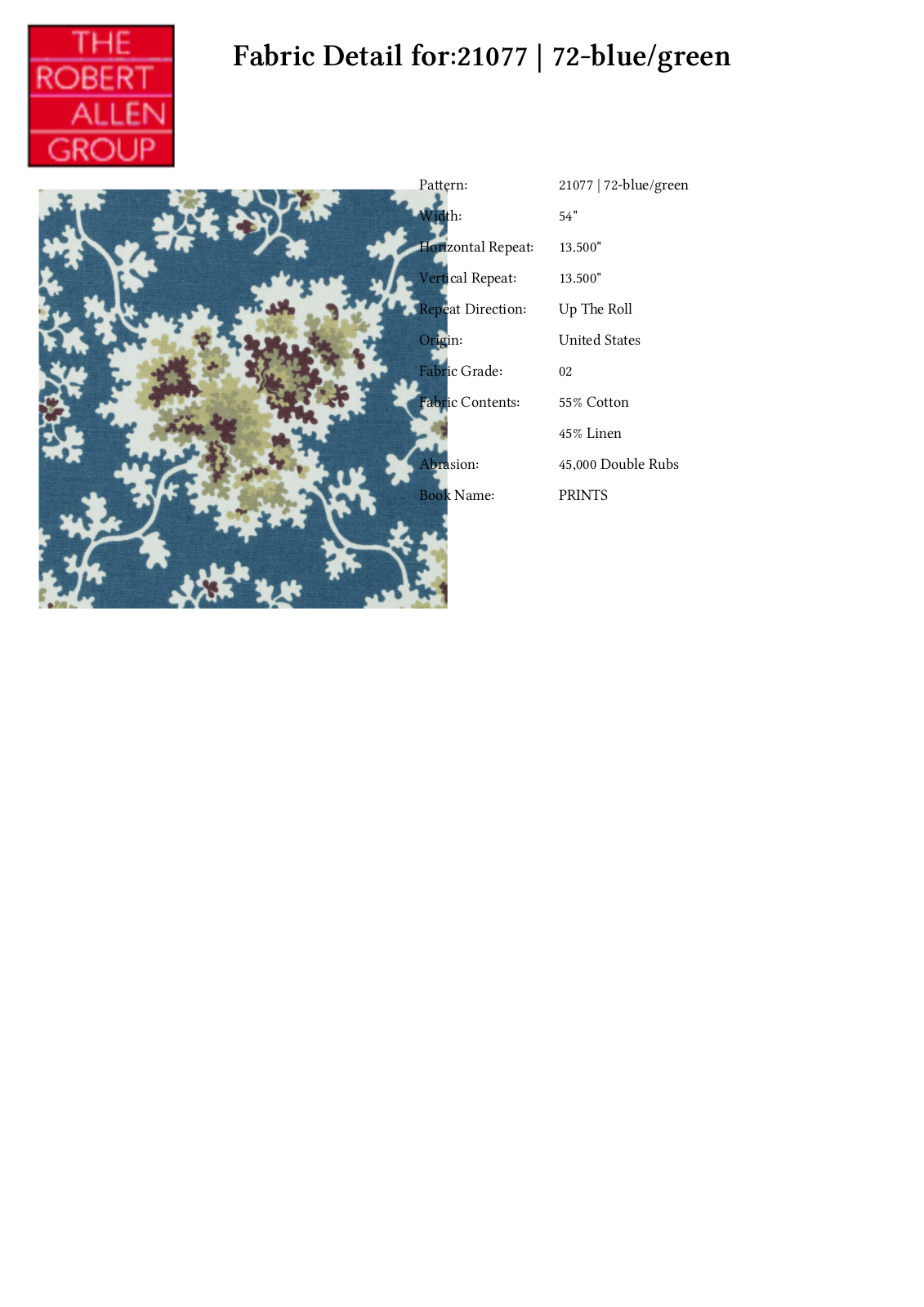 Duralee CRAL5038 Specifications - ManualMachine.com