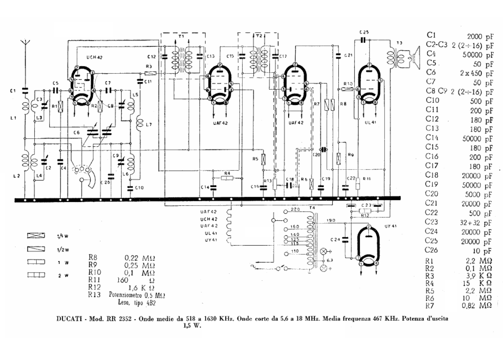 Ducati rr2352 schematic