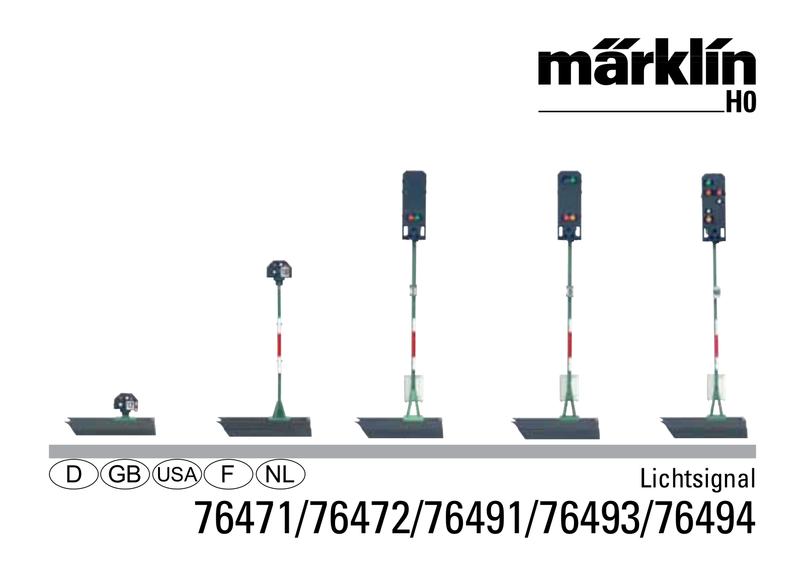 Märklin 76493, 76491, 76471, 76494, 76472 User guide