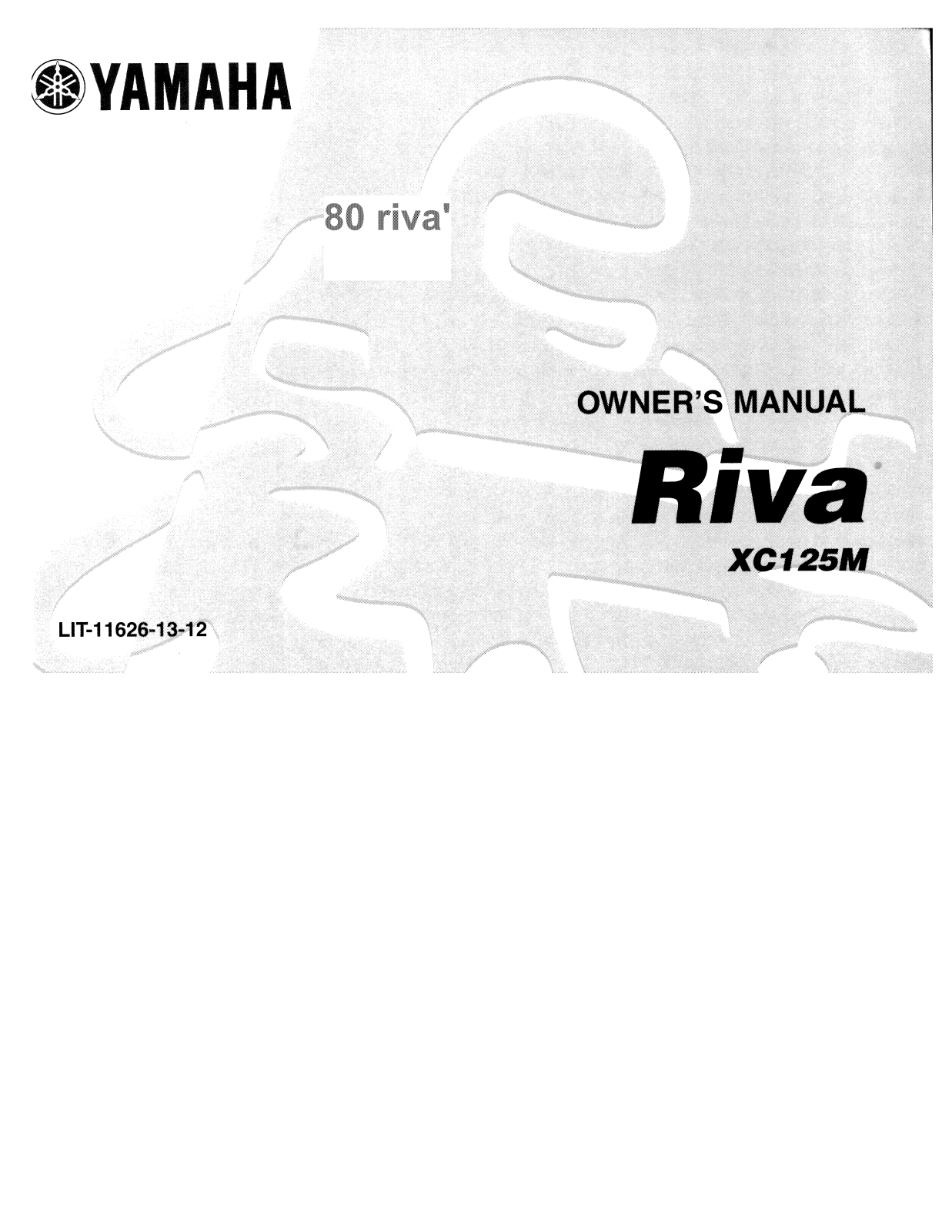 Yamaha RIVA 125, XC125M Manual