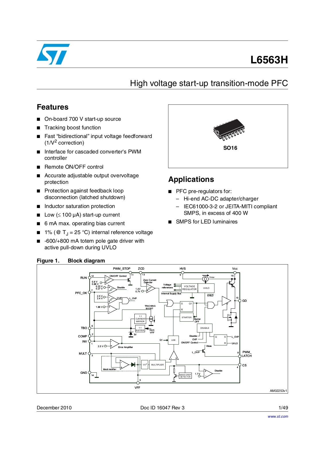 ST L6563H User Manual