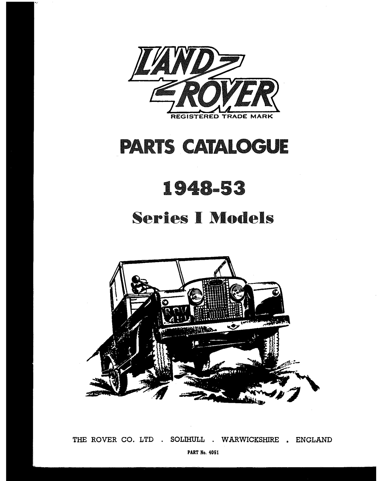 Land Rover I 1948-1953 User Manual