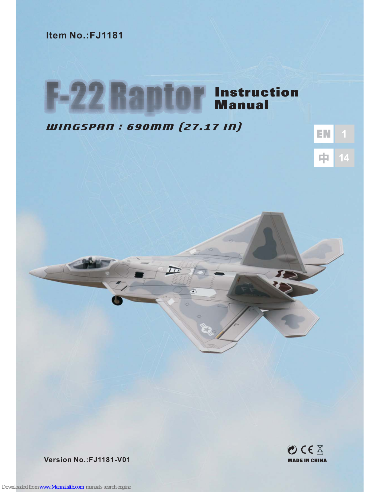 Freewing F-22 Raptor Instruction Manual - ManualMachine.com