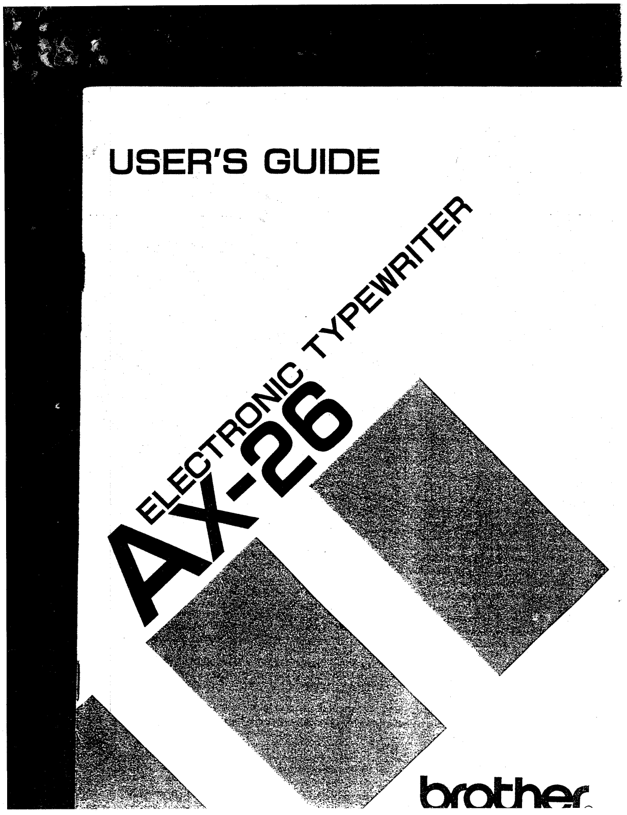 Brother AX-26 Owner's Manual