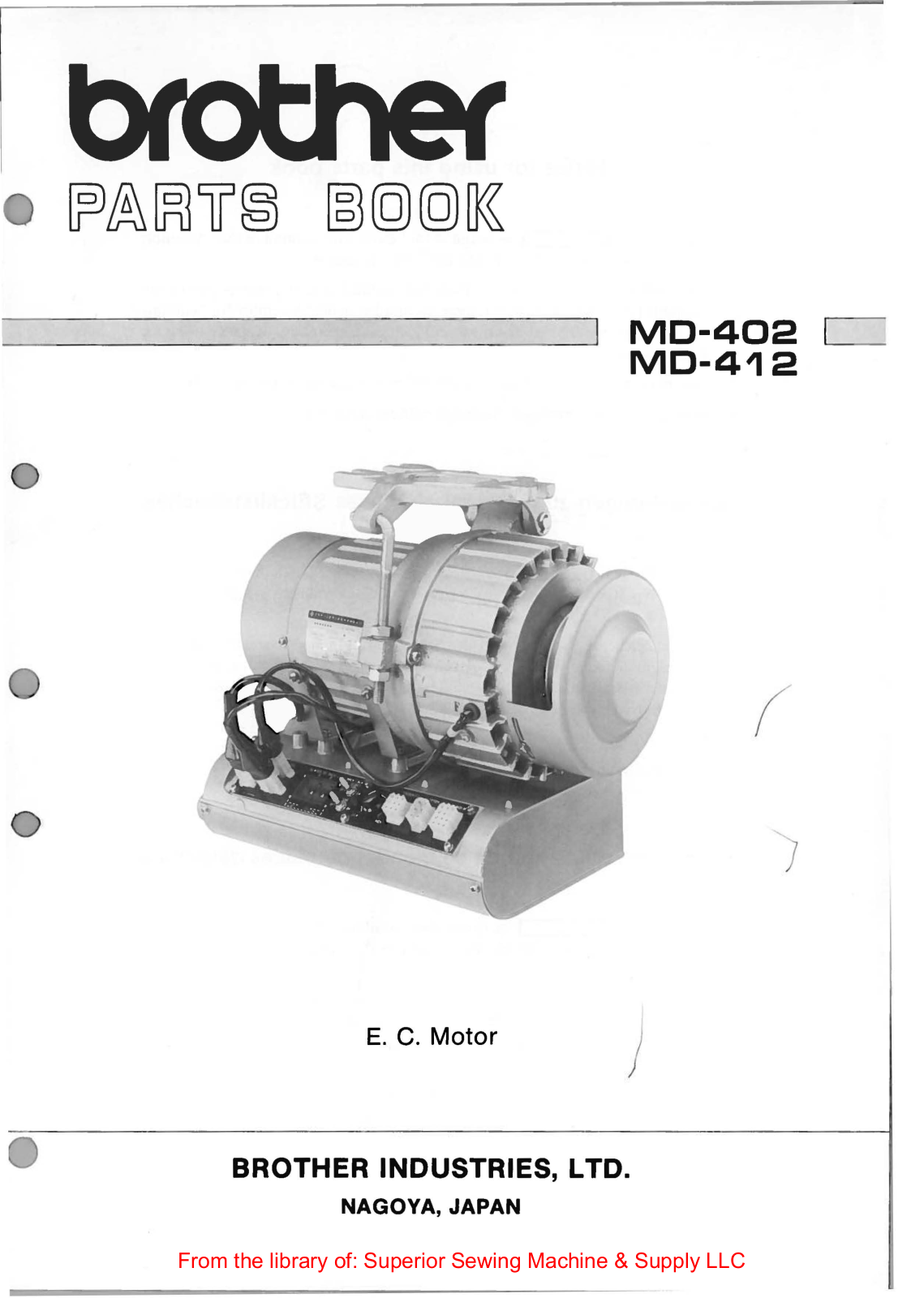 Brother MD-402, MD-412 Manual