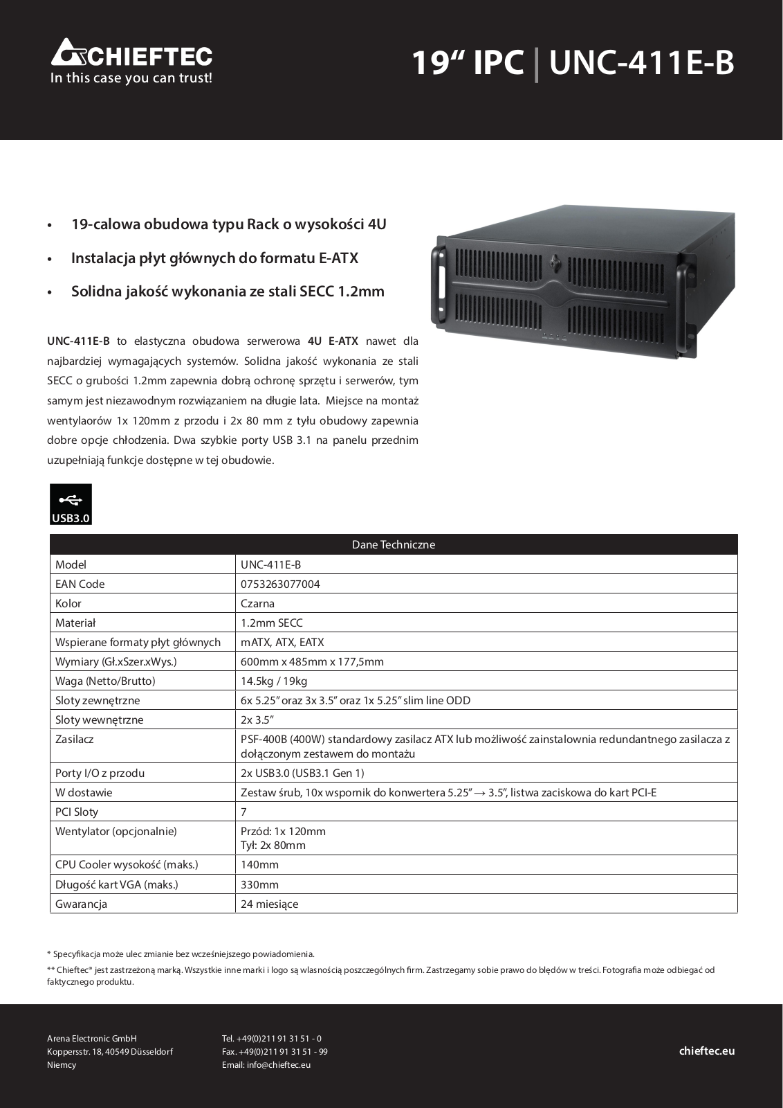 Chieftec UNC-411E-B User Manual