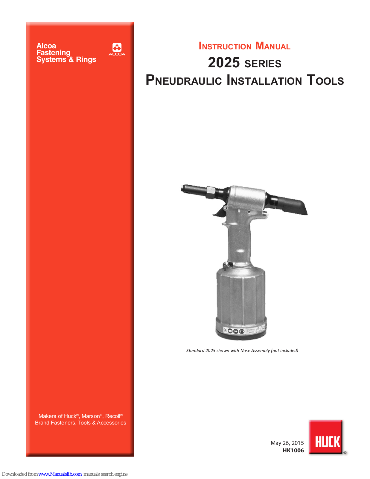 Huck 2025, 2025L, 2025B, 2025LB, 2025LV Instruction Manual - ManualMachine.com