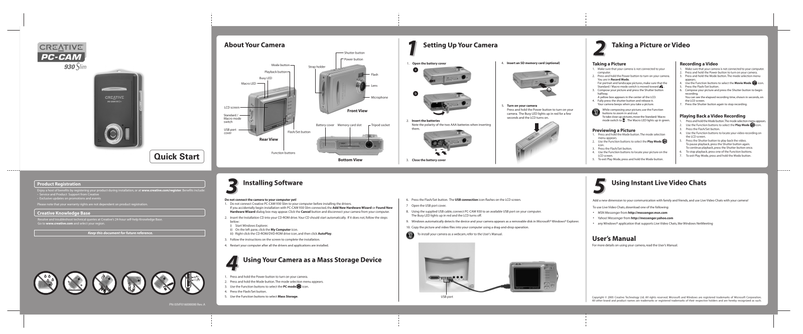 Creative 930 Slim User Manual