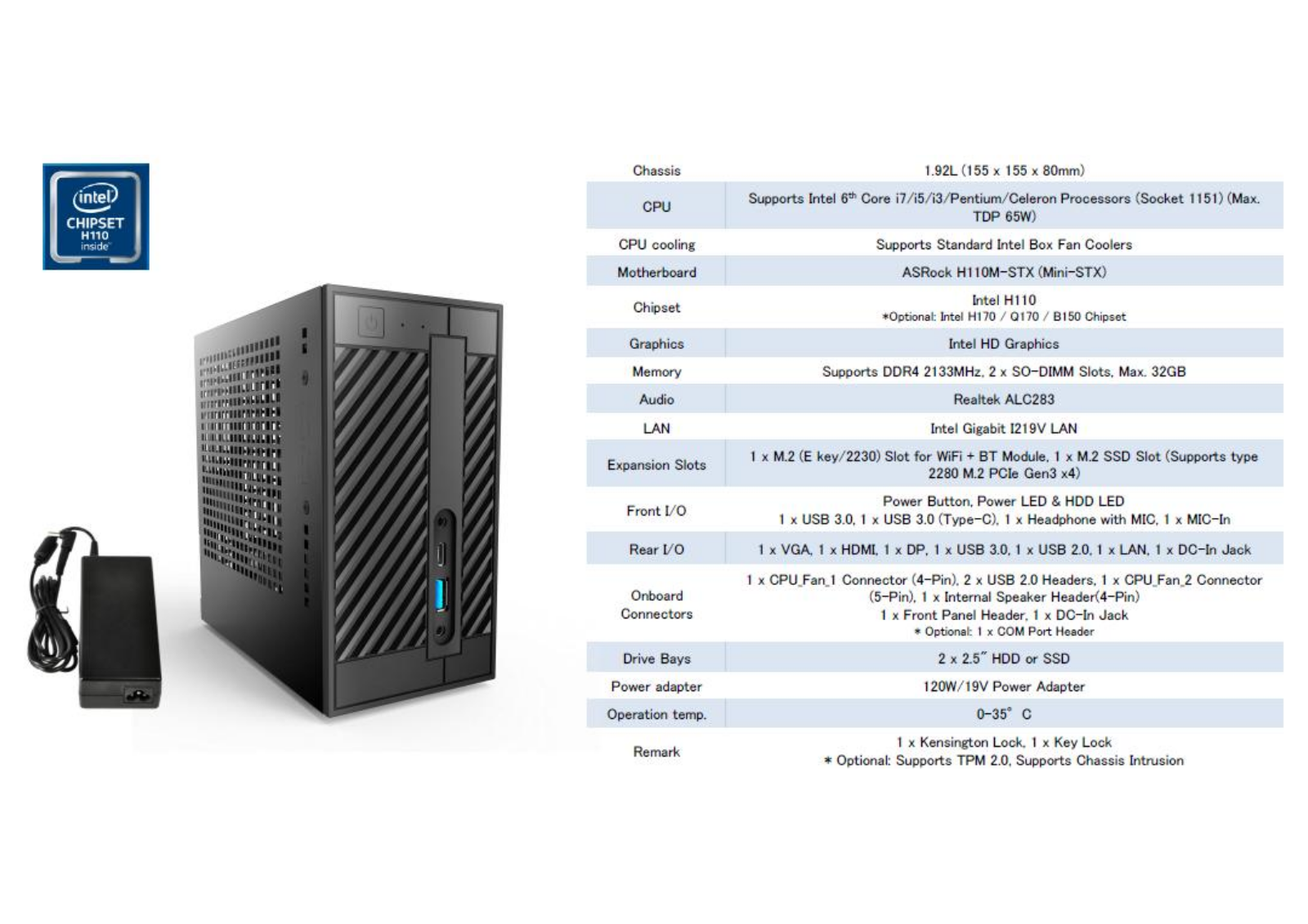 ASRock DeskMini 110 User Manual