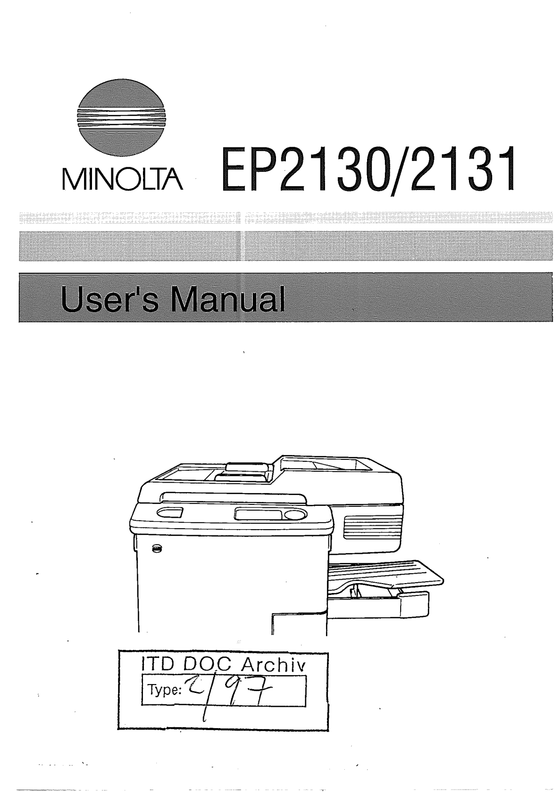 Konica Minolta EP2130, EP2131 Manual