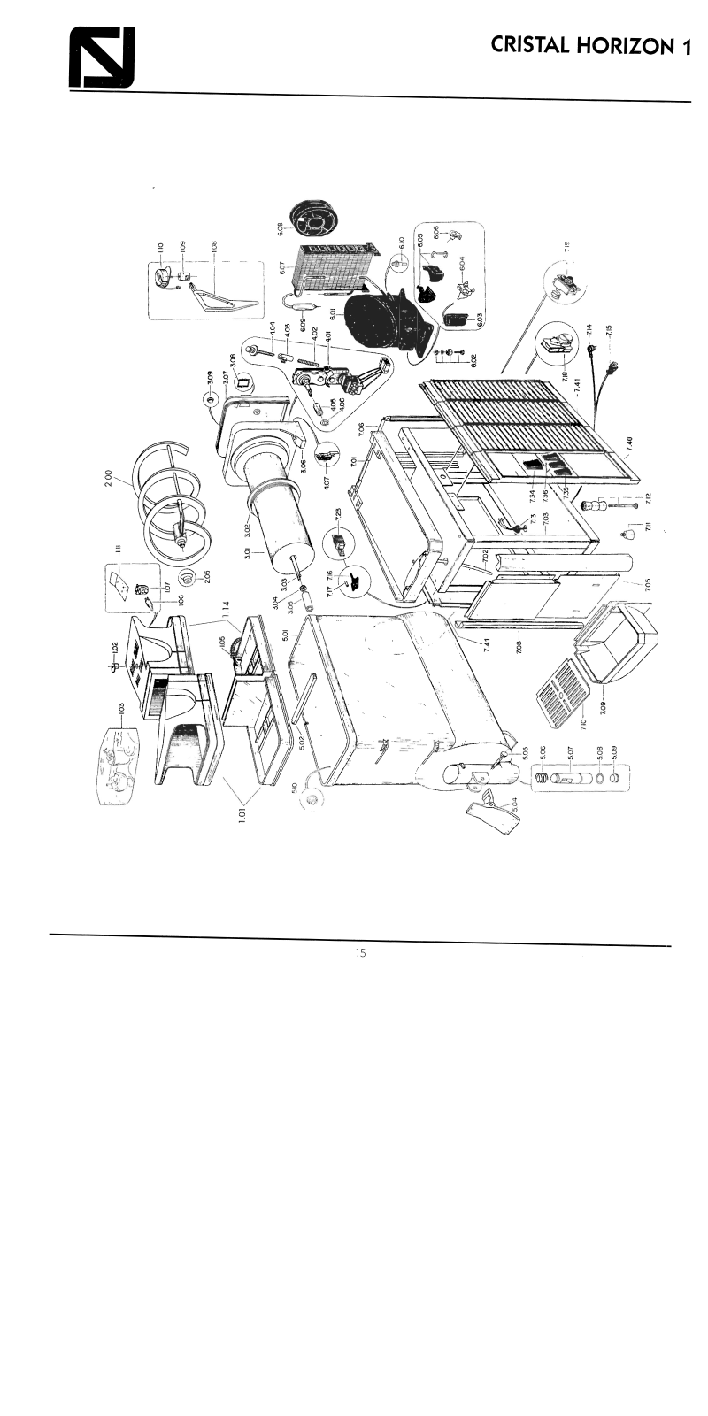 Nuova Simonelli USA Crystal Horizon Parts List