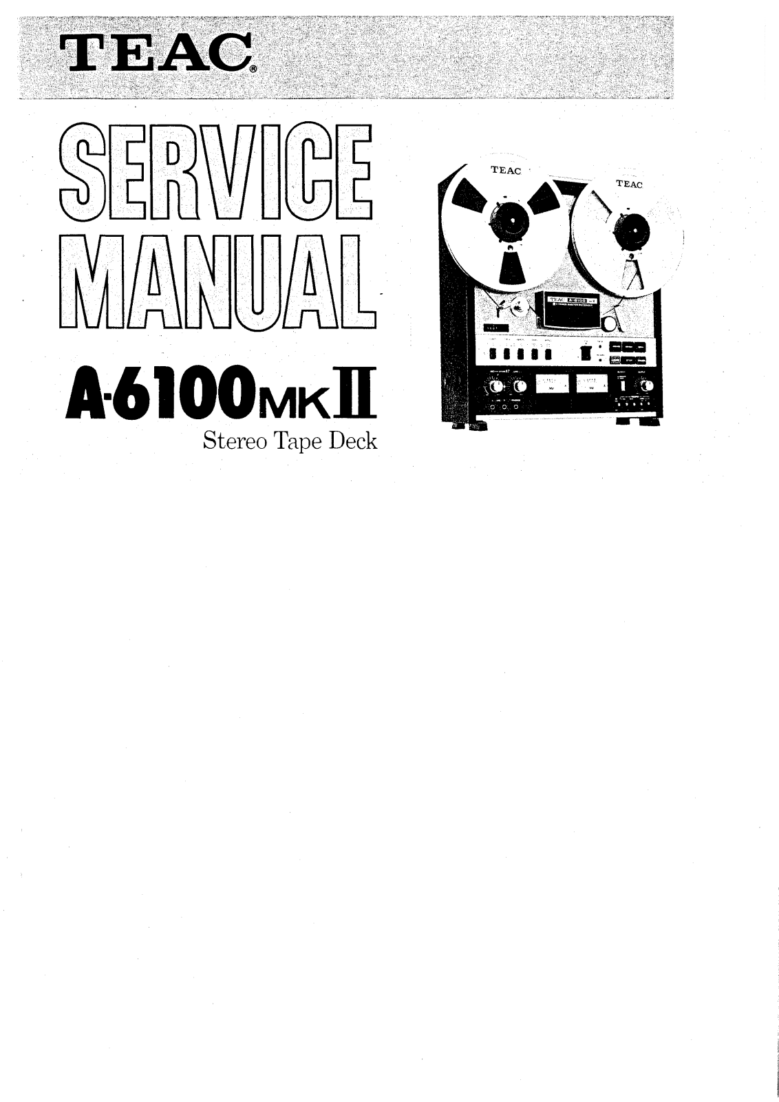 Teac A-6100-Mk2 Service Manual