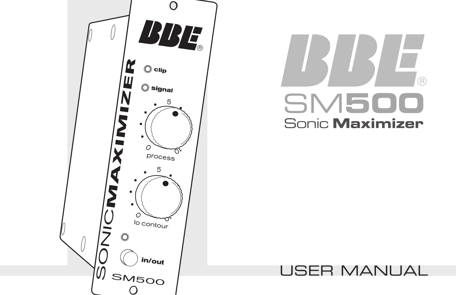 BBE SM500 Users Manual