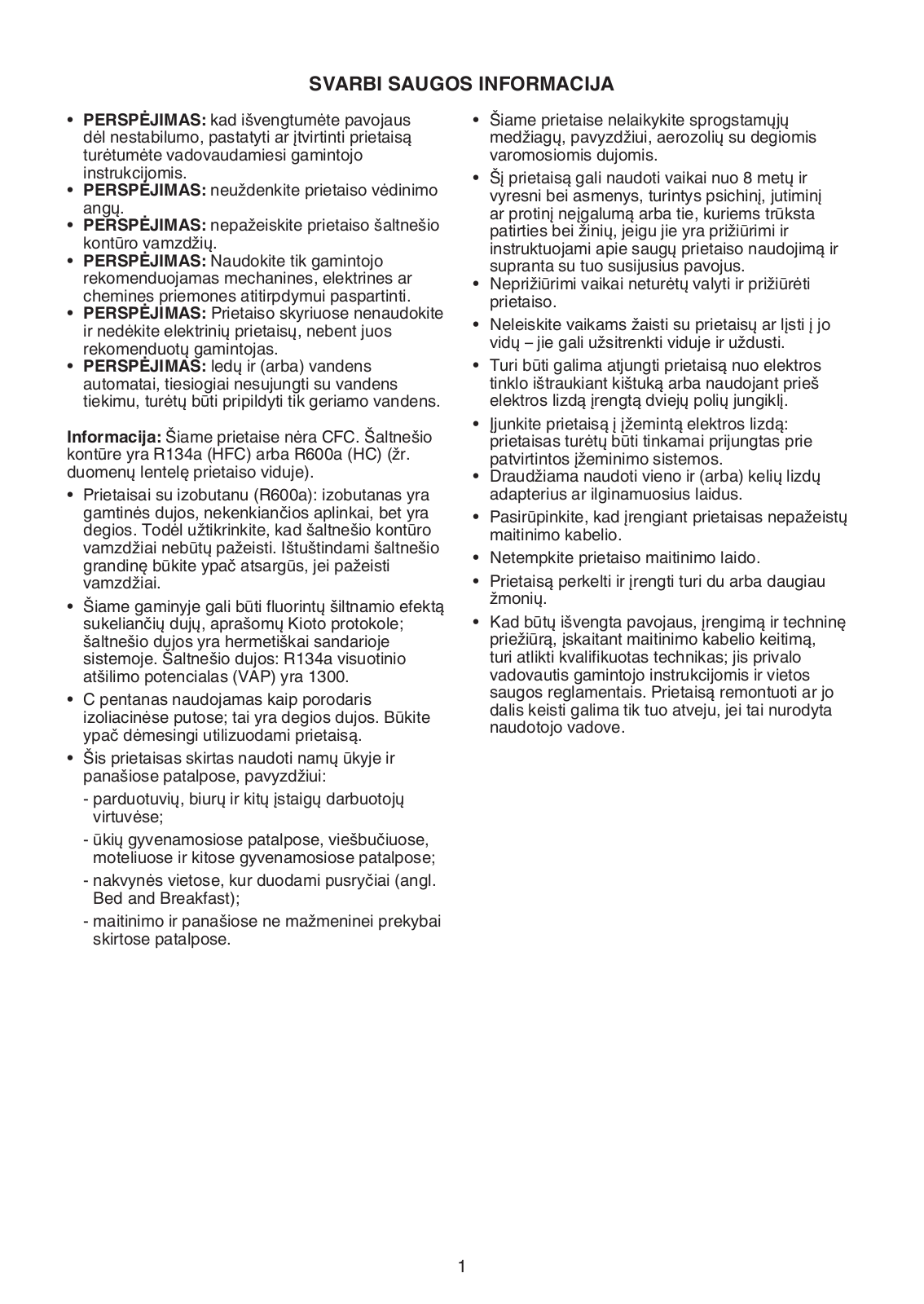 HOTPOINT/ARISTON T 16 A1 D S/HA, T 16 A2 D/HA, T 16 A1 D/HA.2, T 16 A1 D/HA.1, T 16 A1 D/HA User Manual