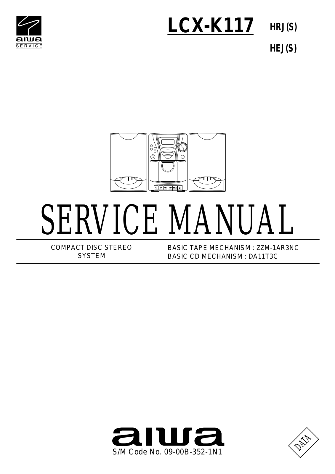Aiwa LCX K117 Service Manual