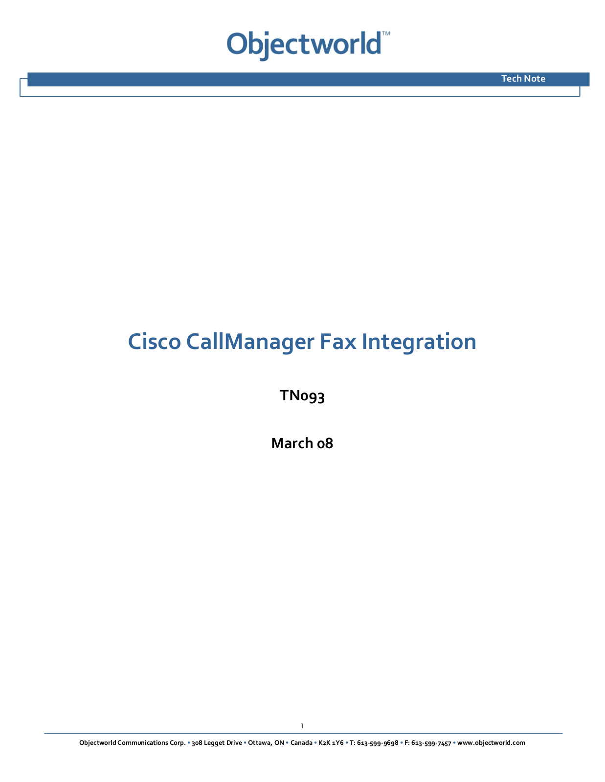 Cisco TN093 User Manual