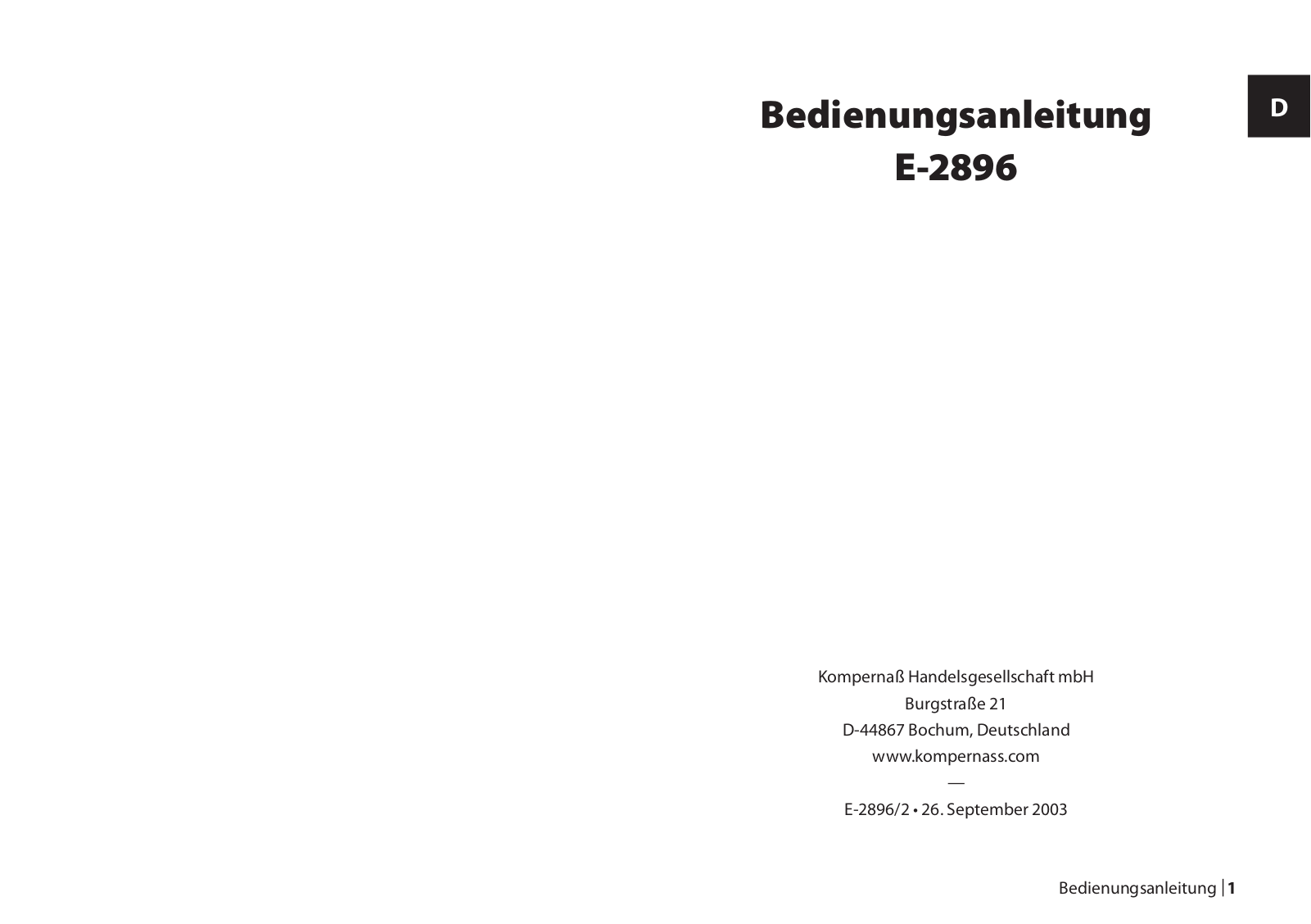 Kompernass KH 4012 User Manual