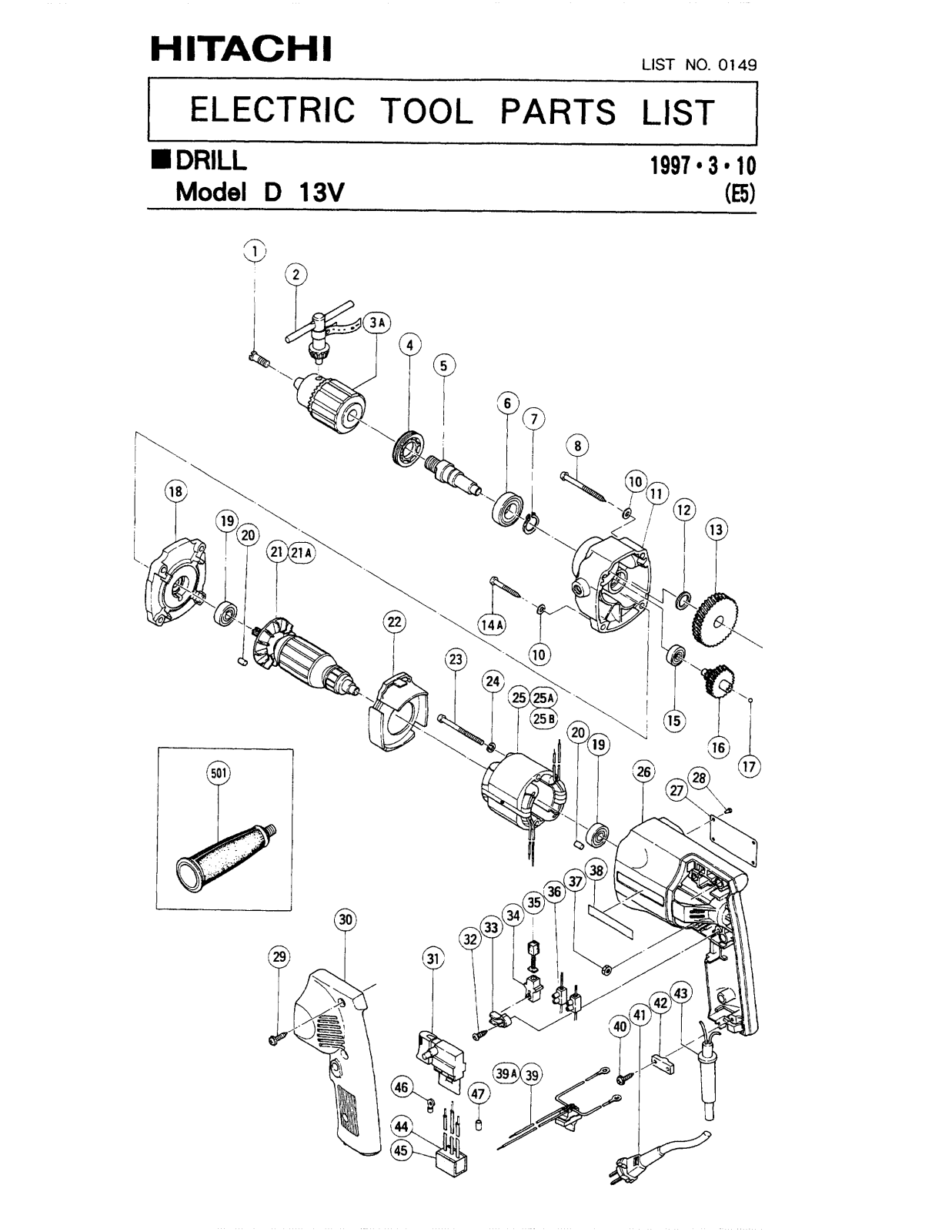 Hitachi D13V User Manual