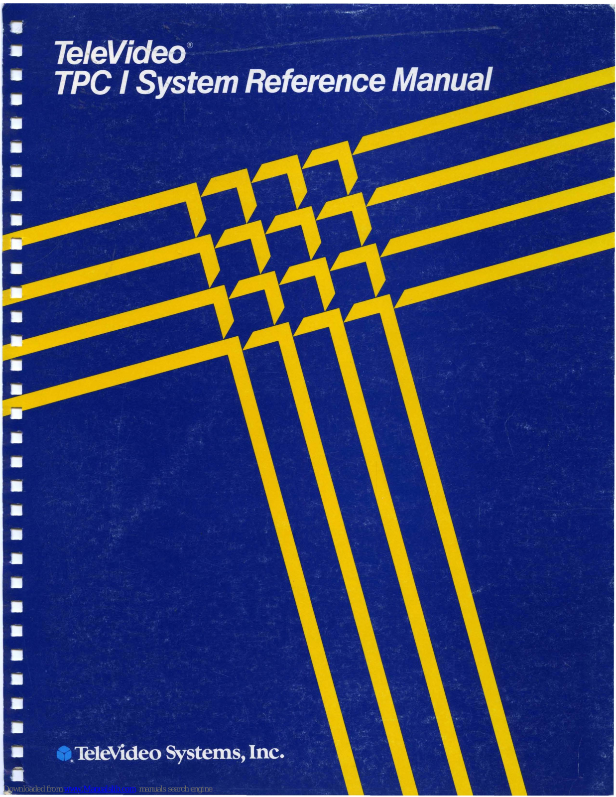 TeleVideo TPC I SYSTEM Reference Manual - ManualMachine.com