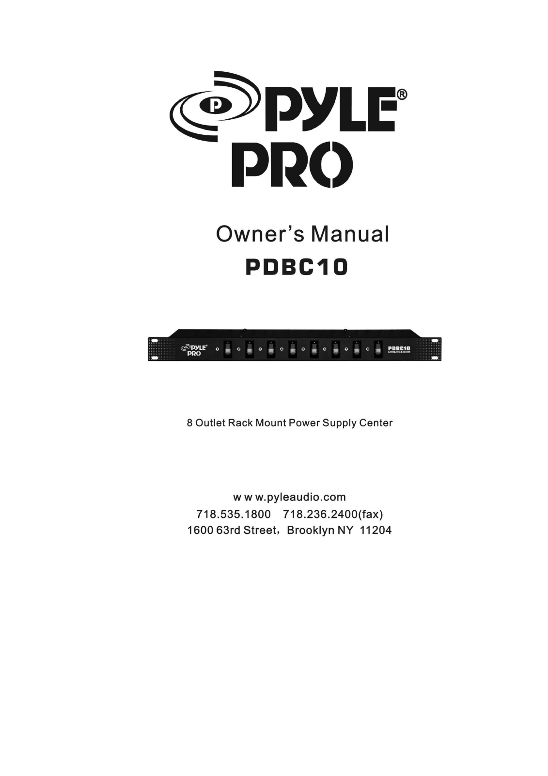 PYLE Audio PDBC10 User Manual - ManualMachine.com