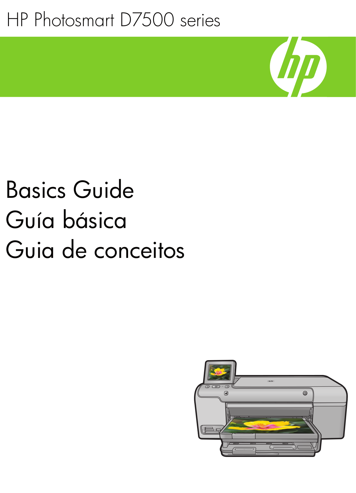 HP PhotoSmart D7560 User Manual