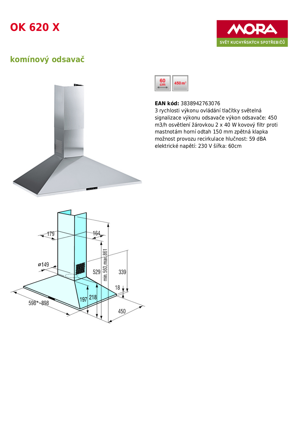 Mora OK 620 X User Manual