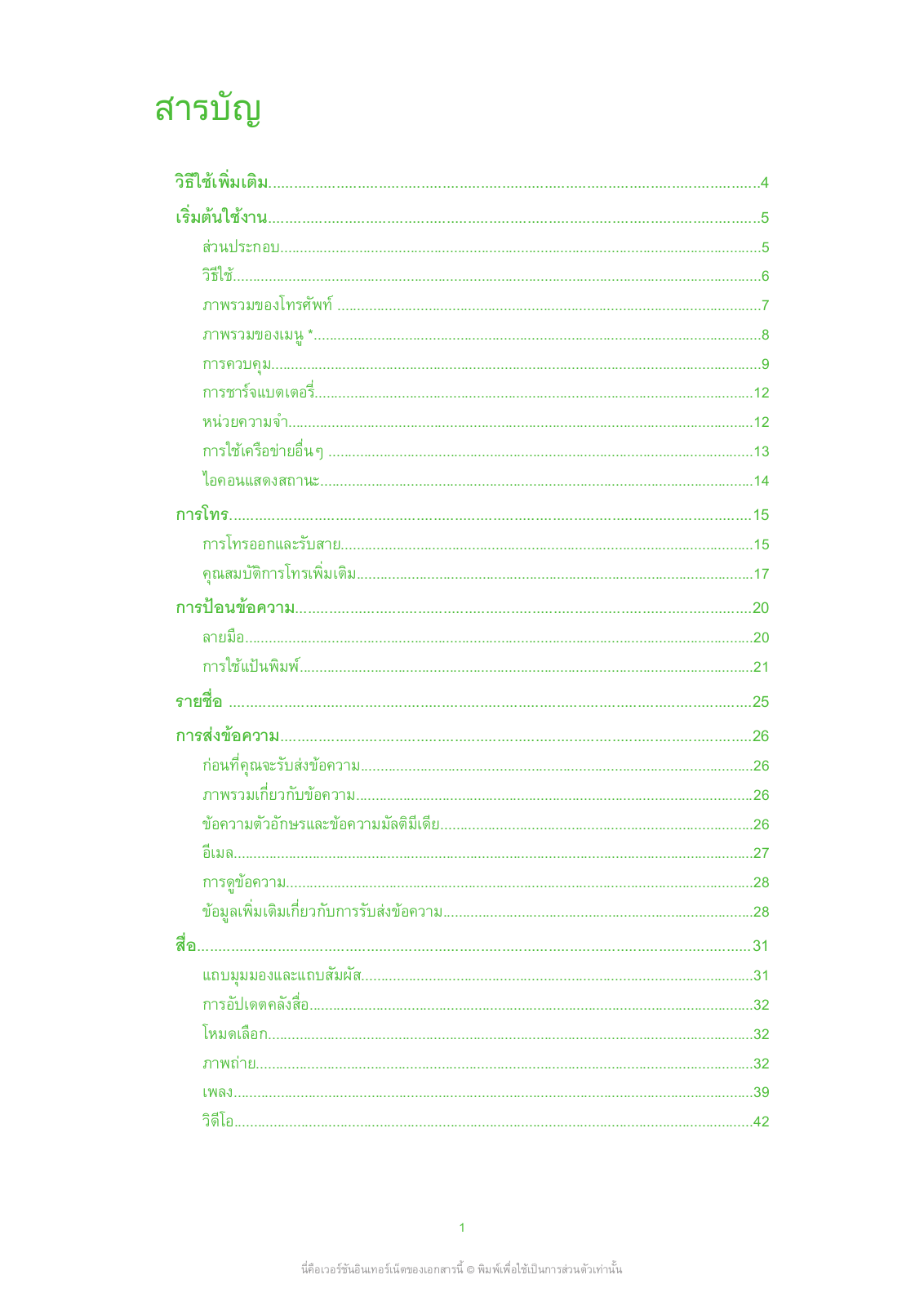 SONY Satio U1 User Manual