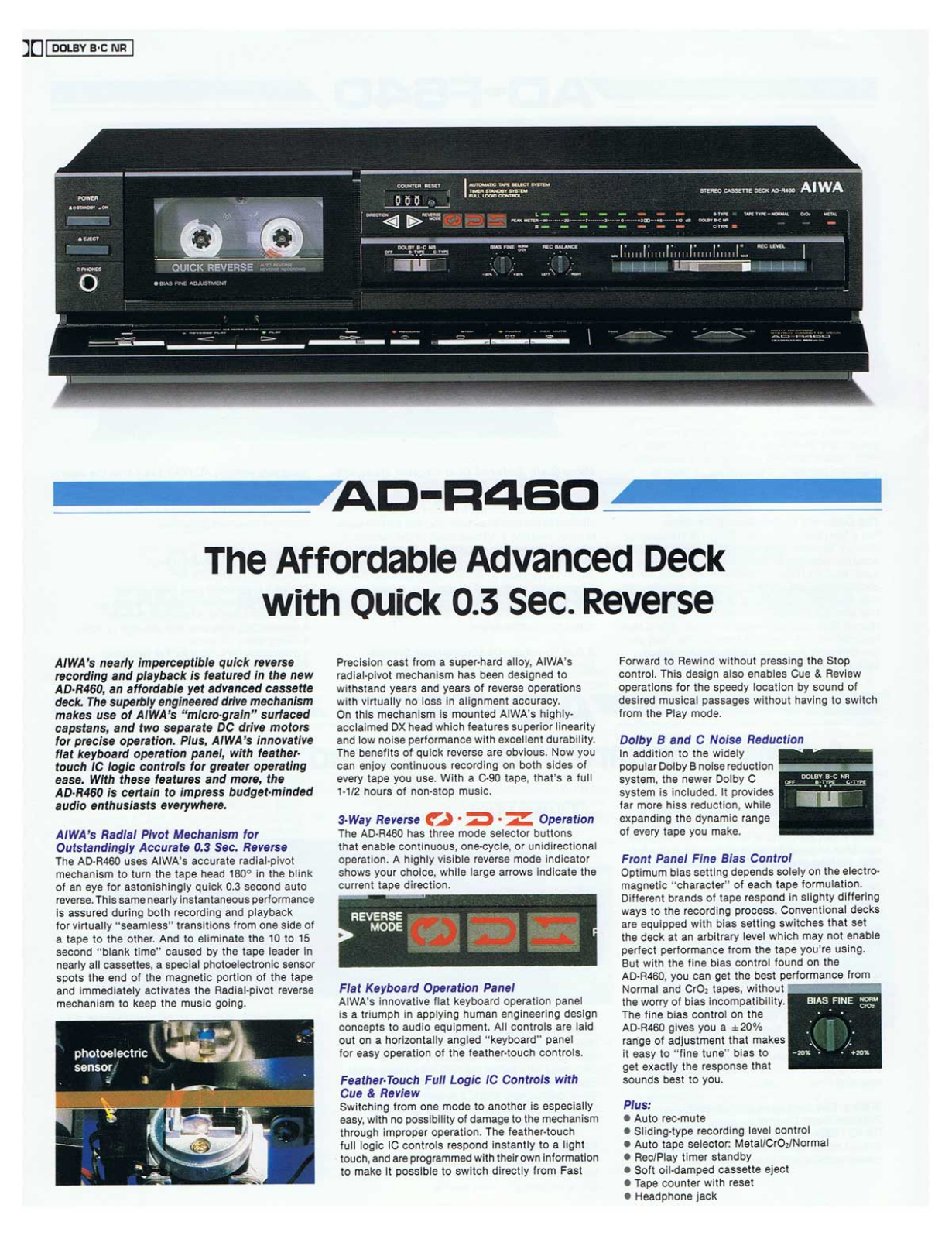 Aiwa ADR-460 Brochure