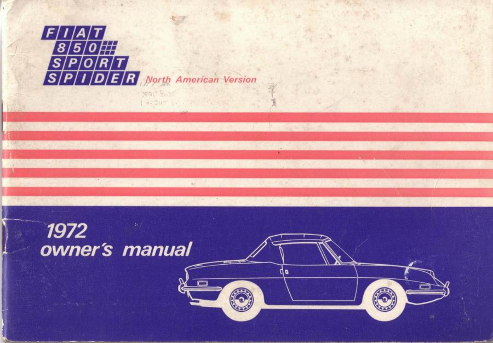 Fiat 850 SPORT SPIDER User Manual