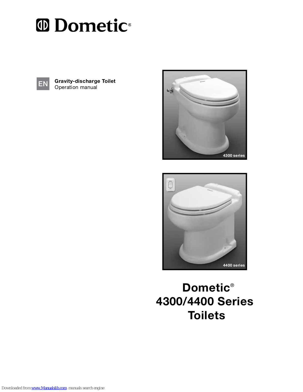 Dometic 4300 Series, 4400 Series Operation Manual