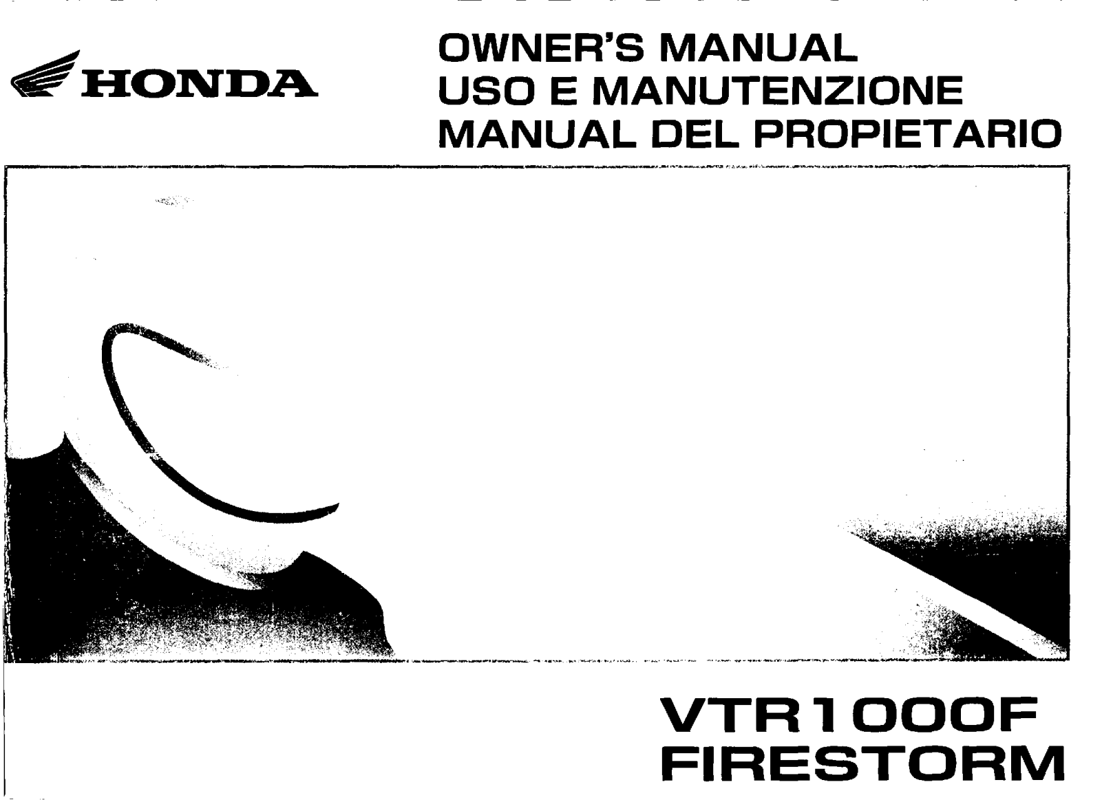 Honda VTR1000F5 Owner's Manual