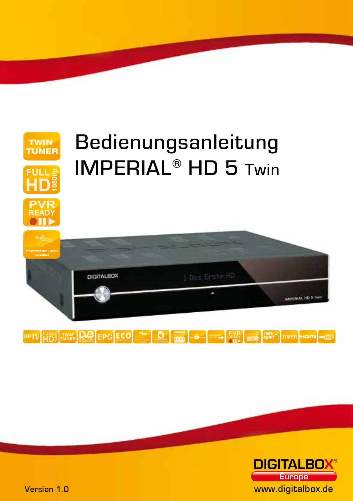 DigitalBox IMPERIAL HD 5 Twin User guide