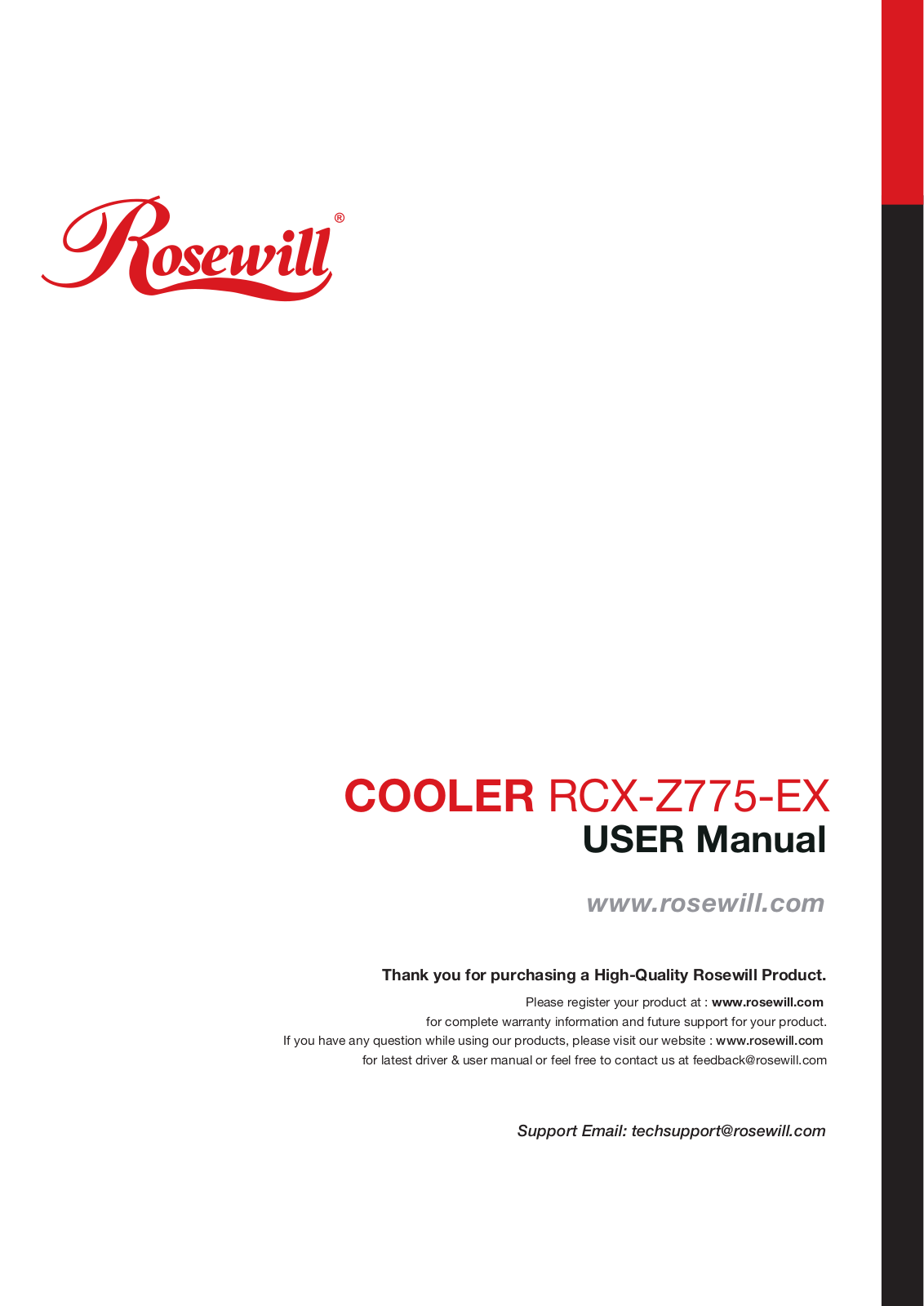 Rosewill RCX-Z755-EX User Manual