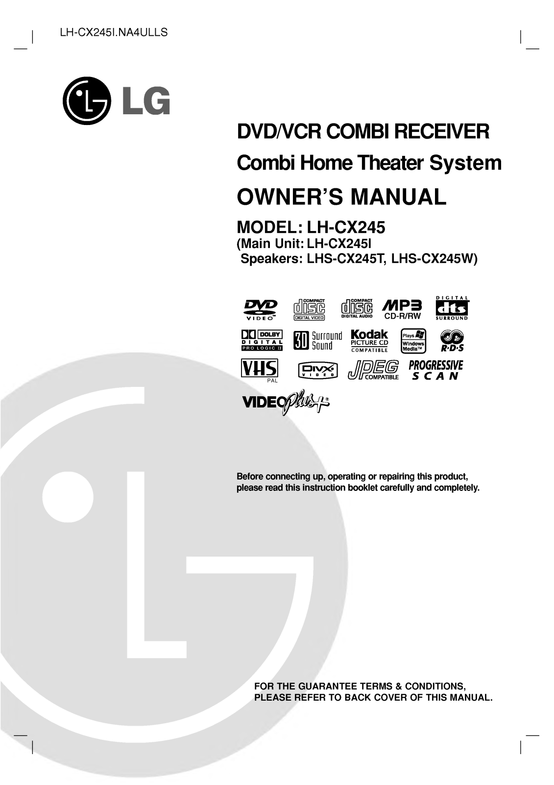 LG LH-CX245I User Manual