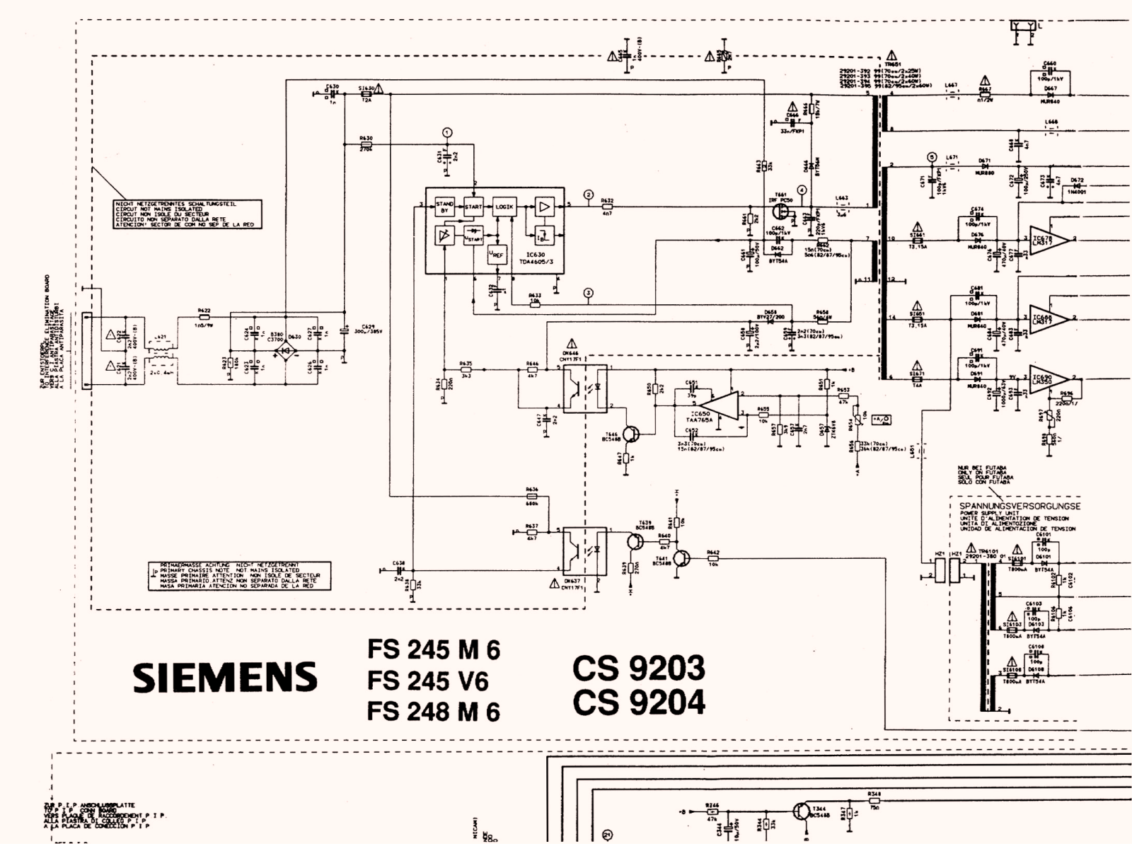 SIEMENS CS9203 Schematic