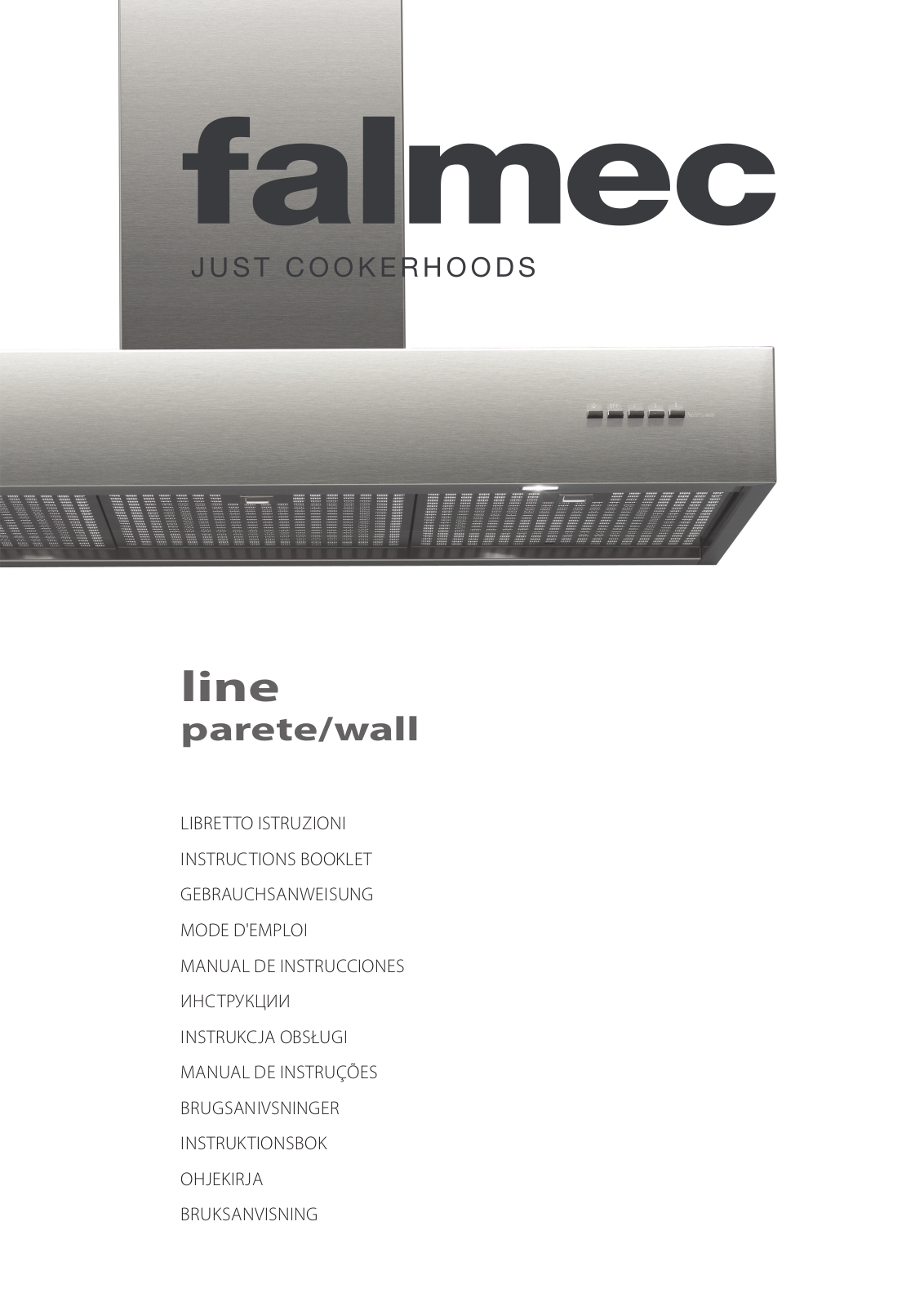 Falmec lineparete, linewall INSTRUCTIONS BOOKLET