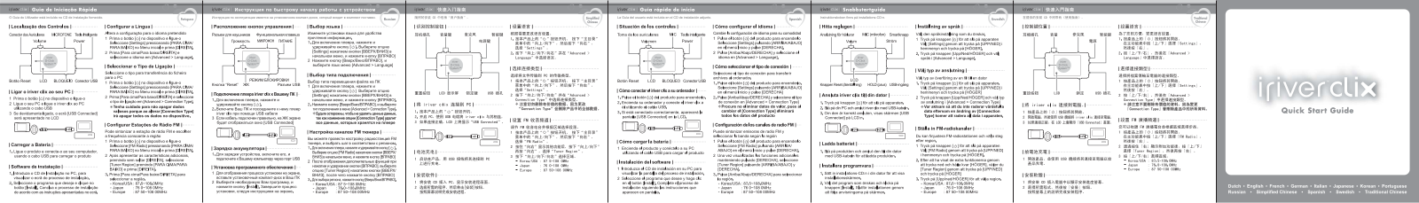 IRIVER CLIX User Manual