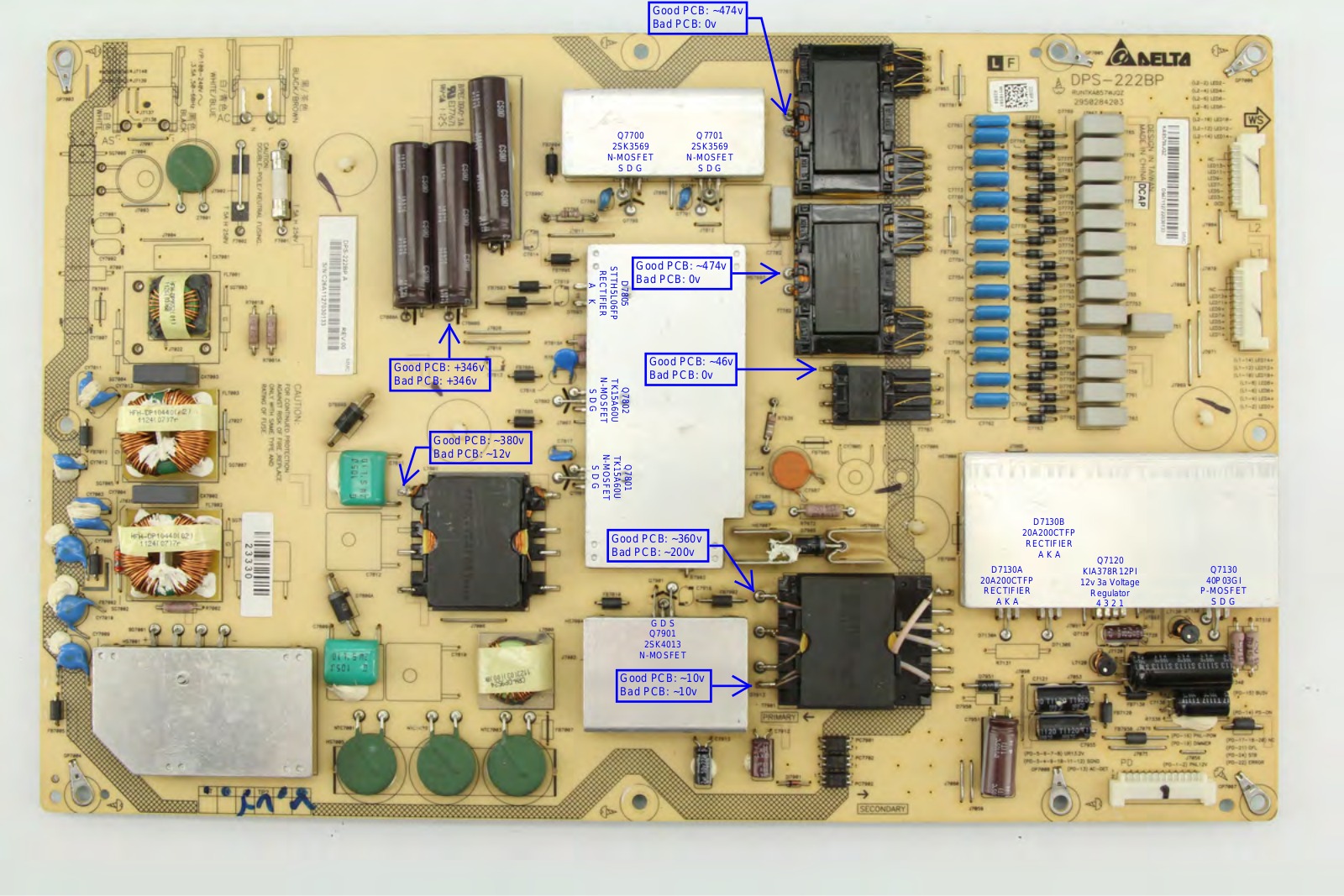 Delta DPS-222BP Schematic