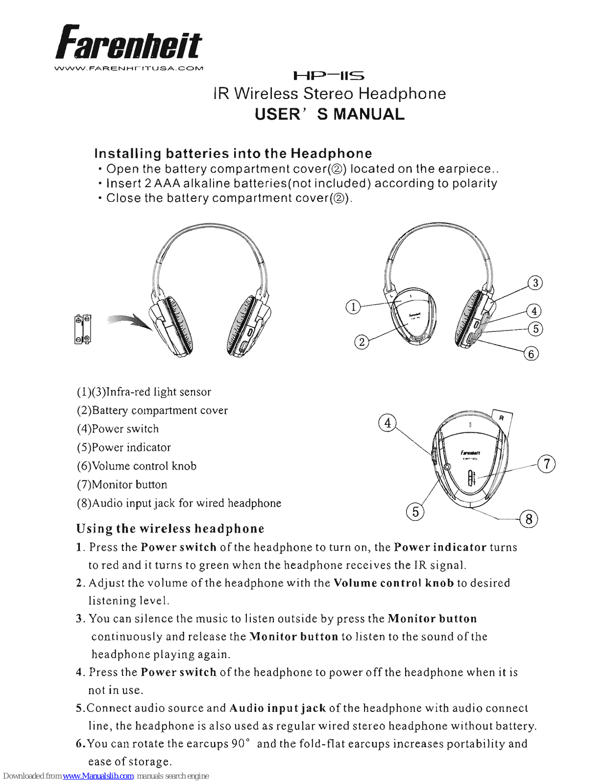 Farenheit HP-11S User Manual