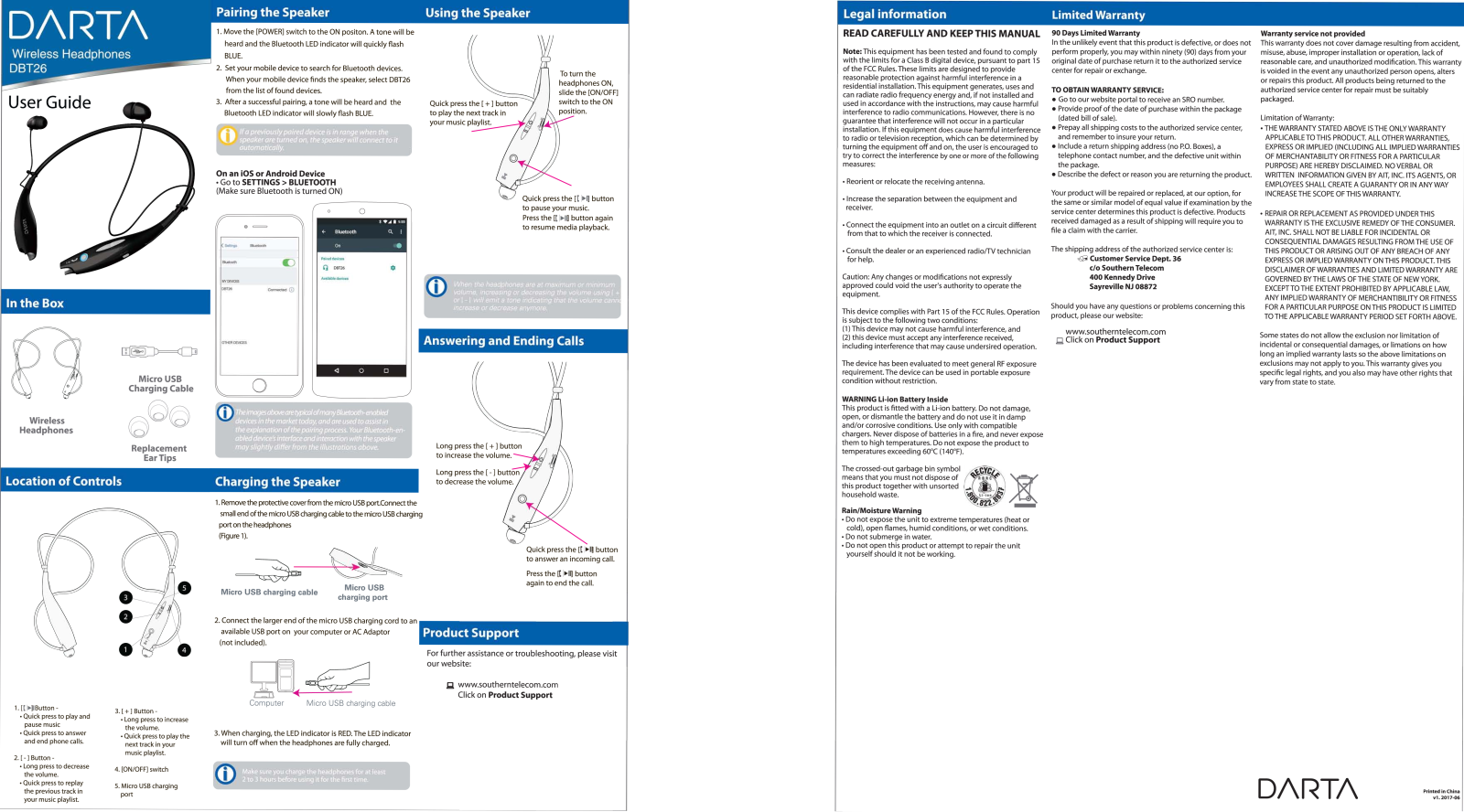 Darta DBT26 User Manual