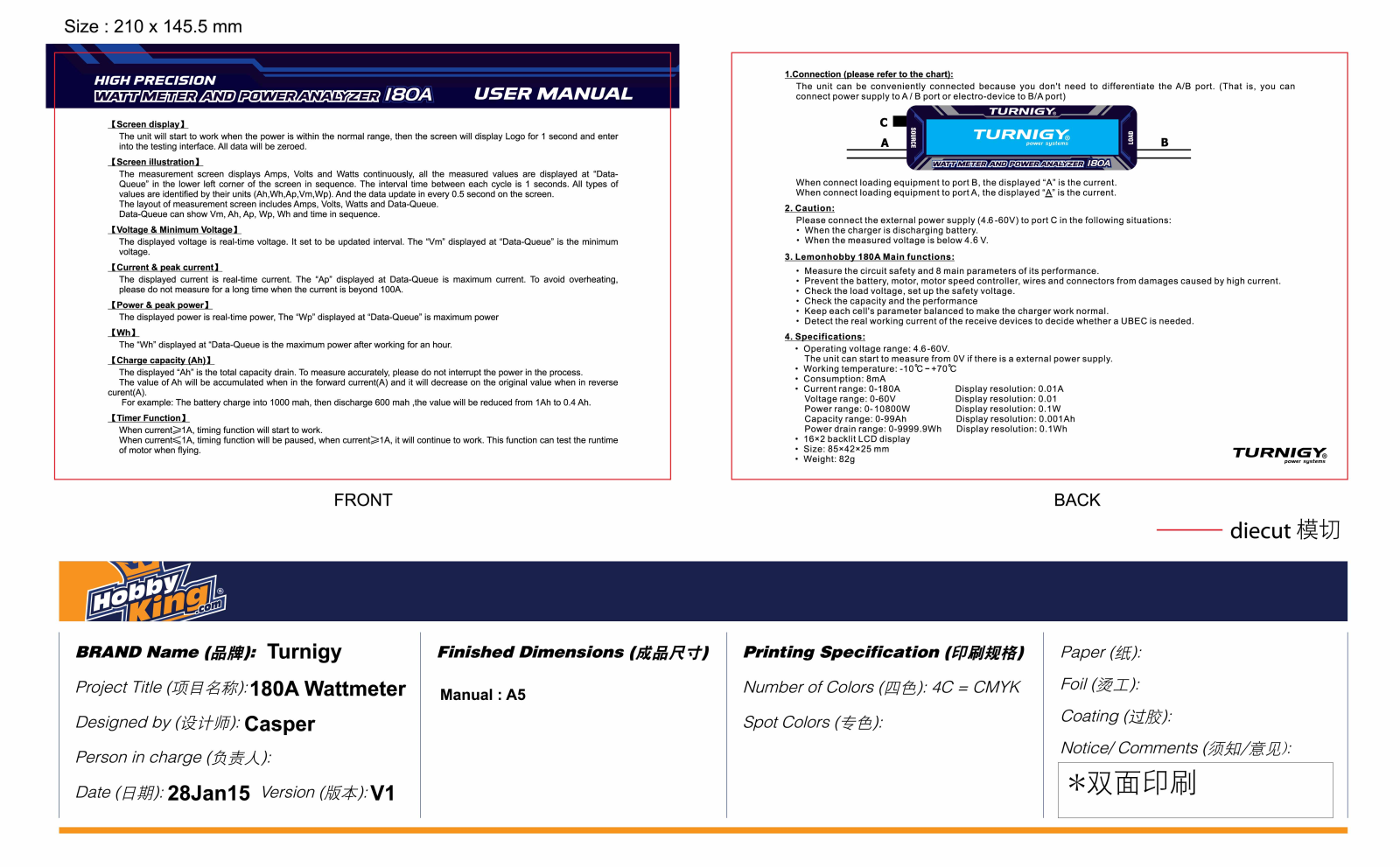 Turnigy 180A User Manual