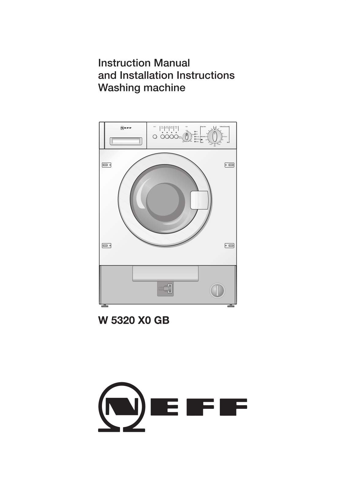 Neff W5320X0 Instruction manual