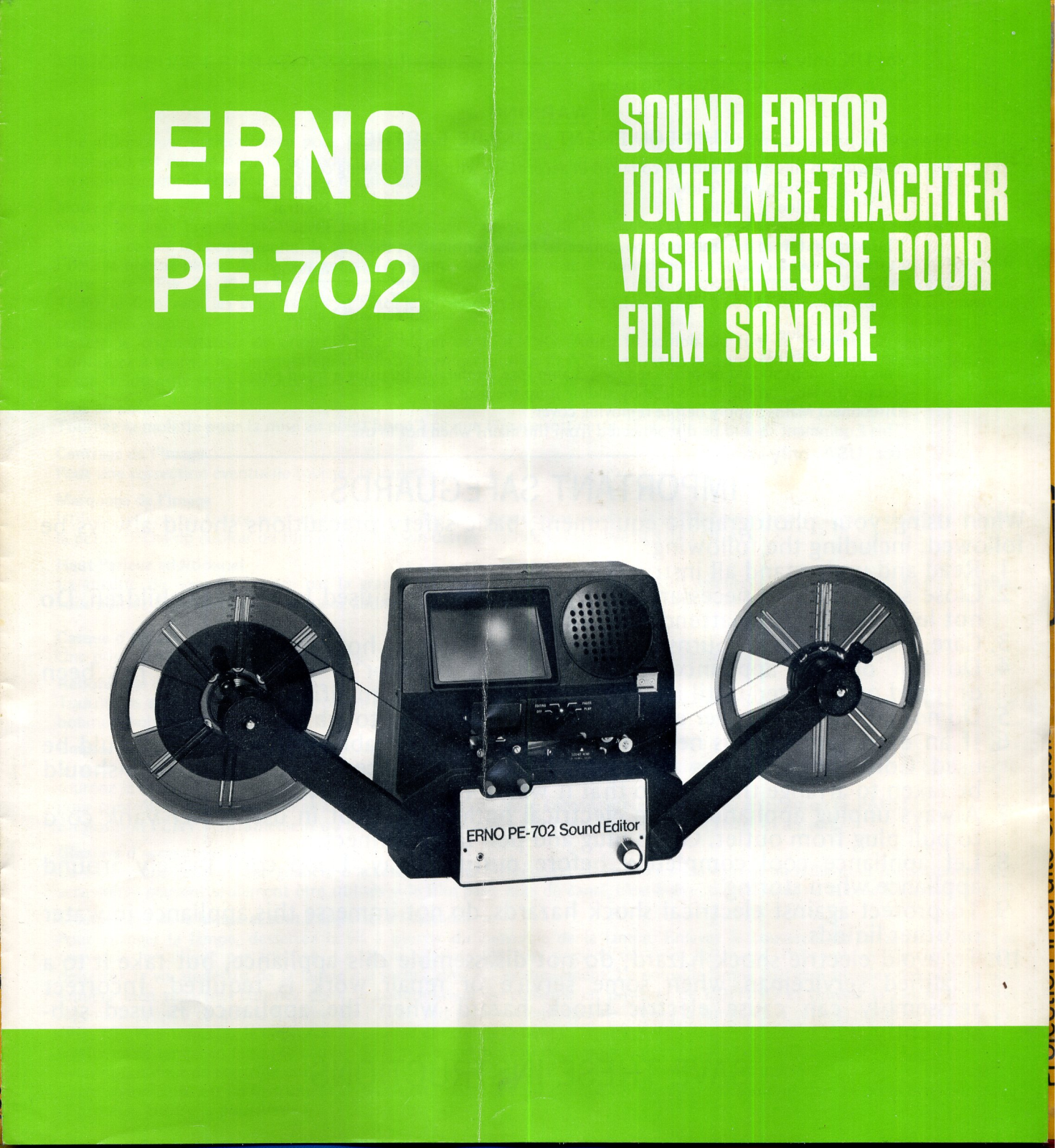 ERNO PE-702 User Manual