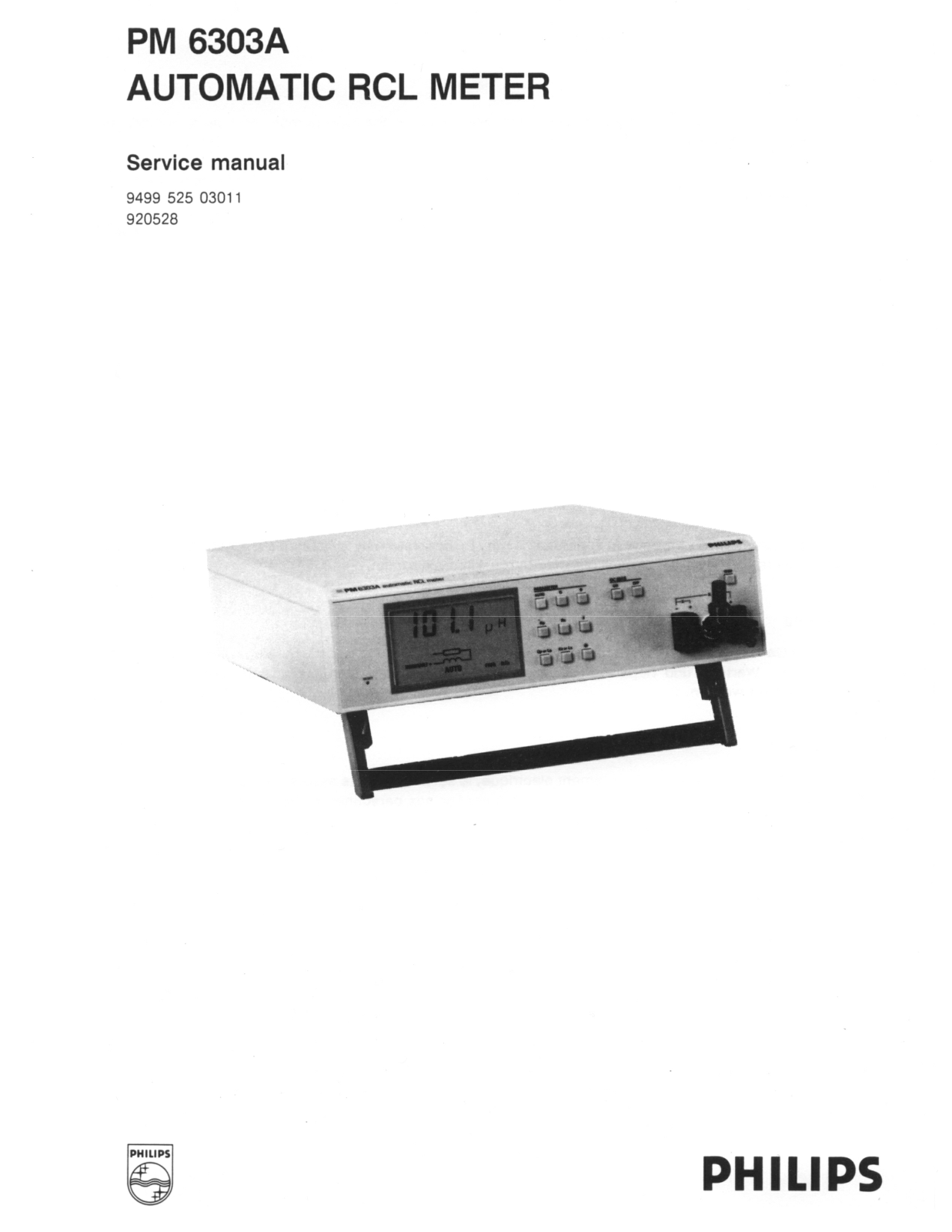 Philips PM6303A Service Manual