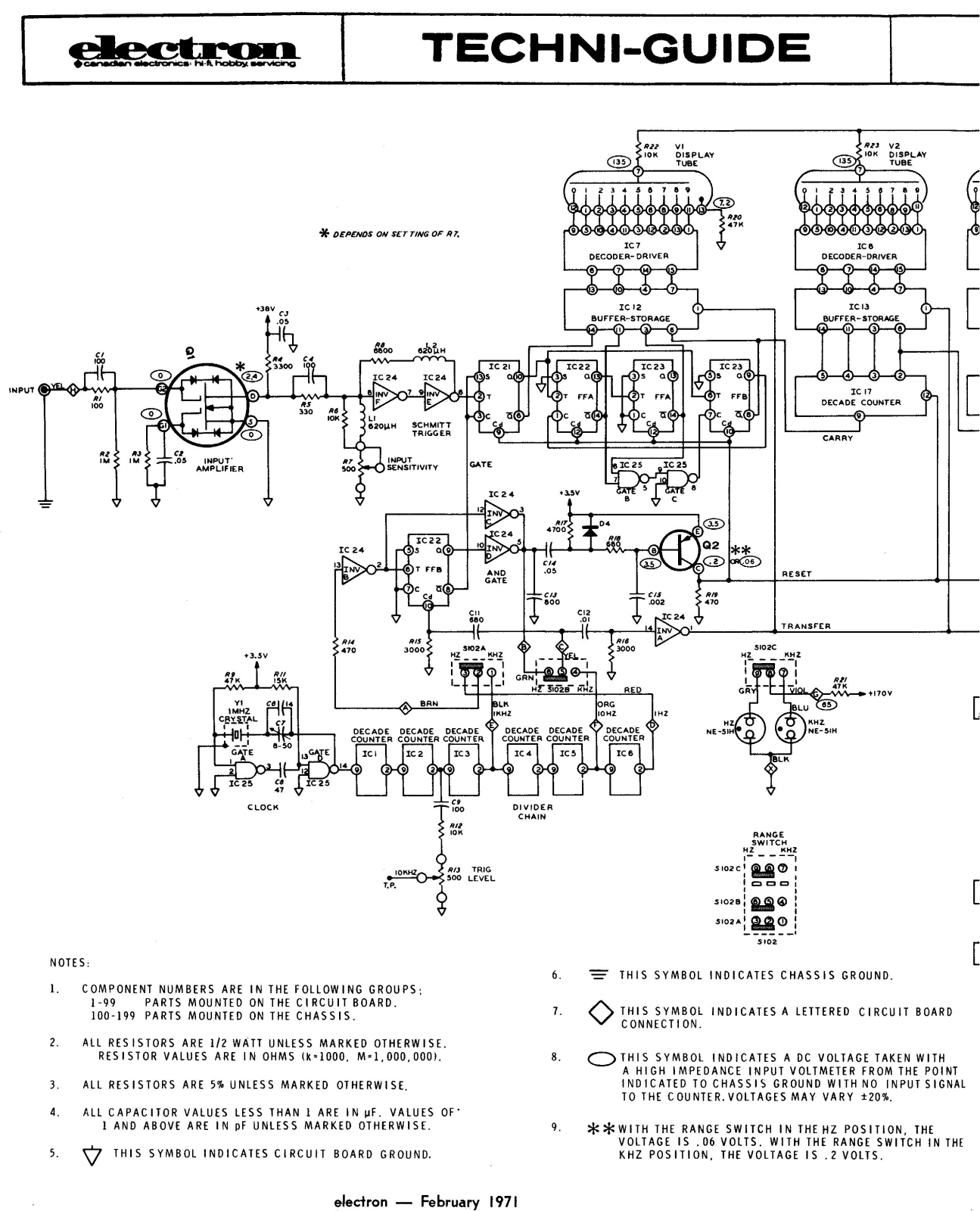 Heathkit IB-101 Schematic