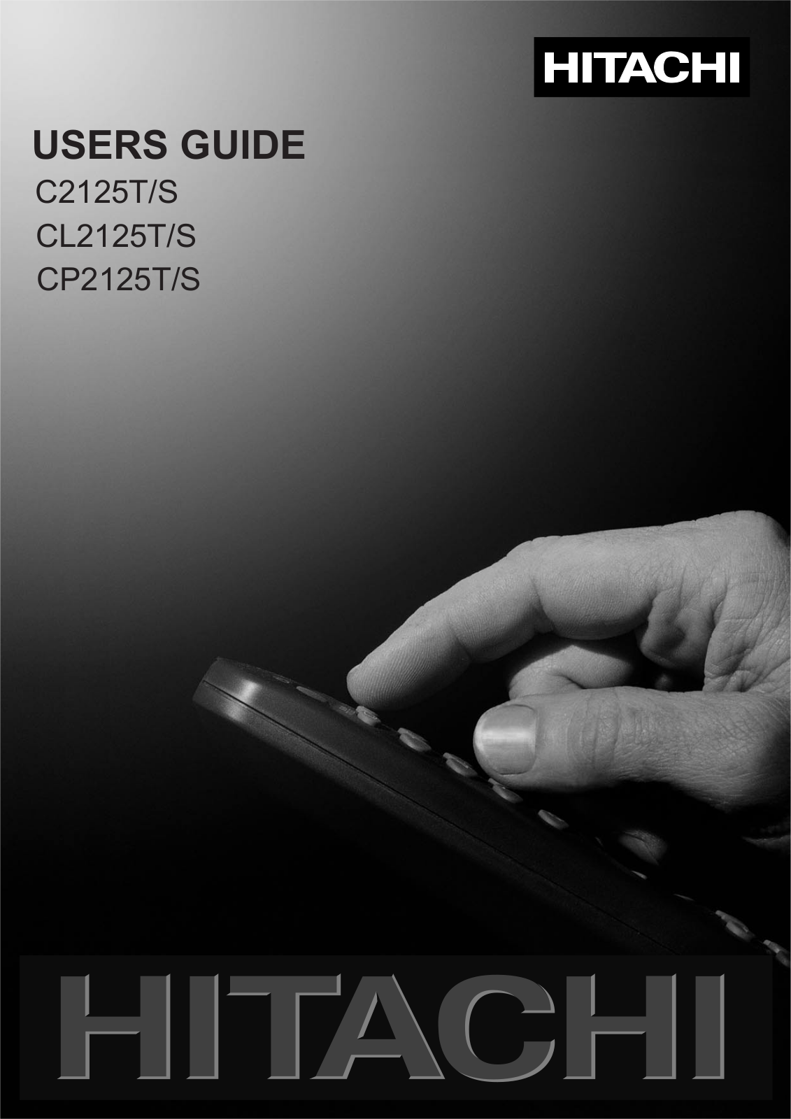 Hitachi CL2125T, CL2125S, C2125S, CP2125T, C2125T User Manual