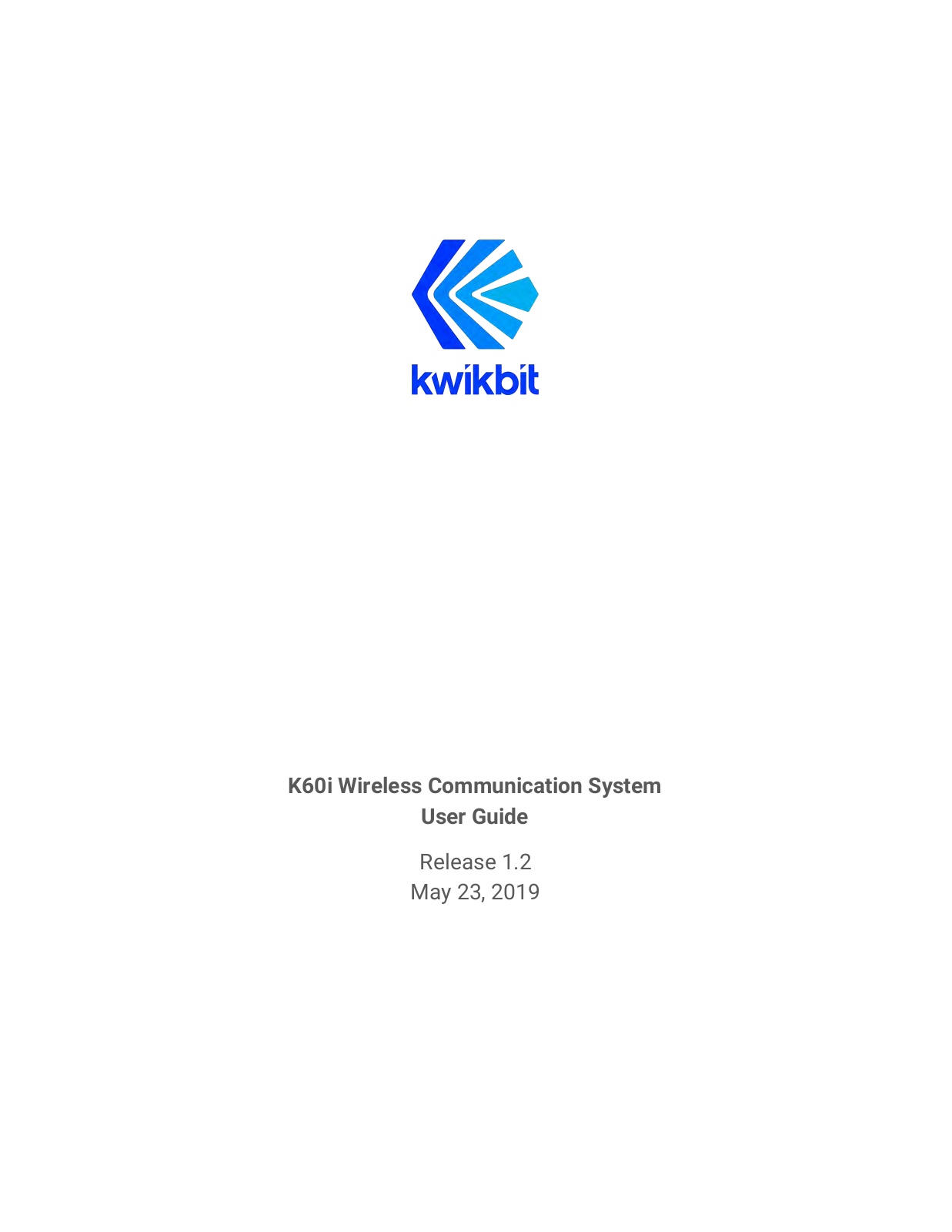 Kwikbit K60I User Manual