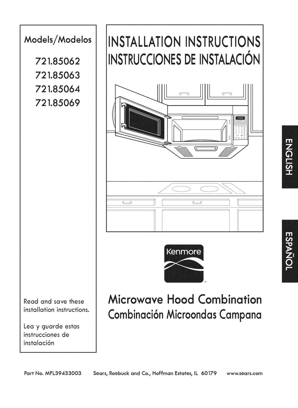 Kenmore 72185069010, 72185063010, 72185064010, 72185062010 Installation Guide - ManualMachine.com