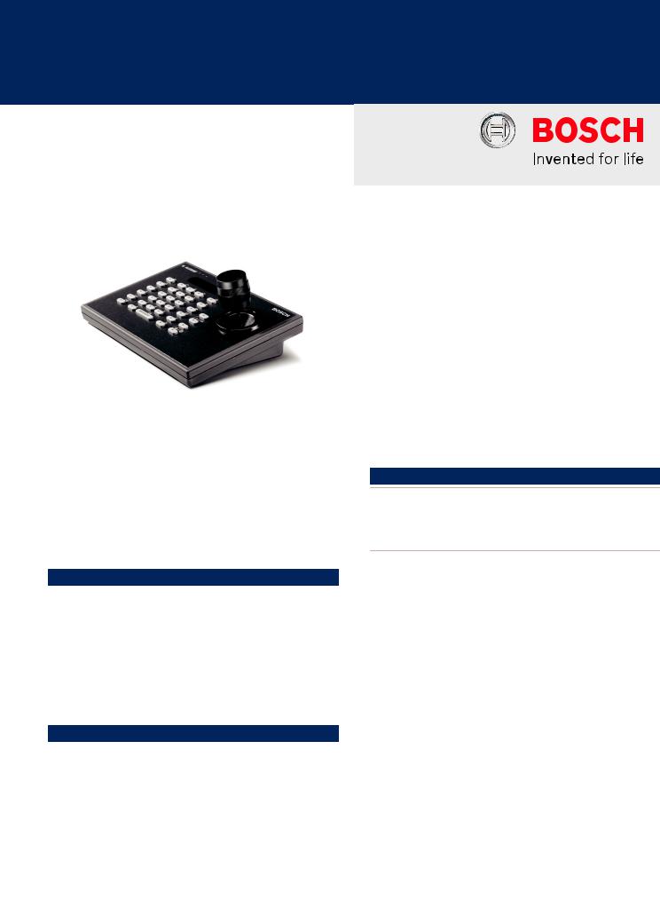 Bosch LTC 8555-00 Specsheet