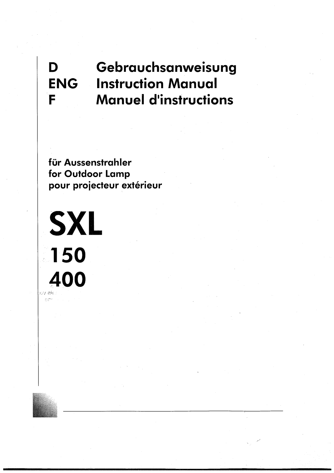 SLV 228980 Instruction Manual